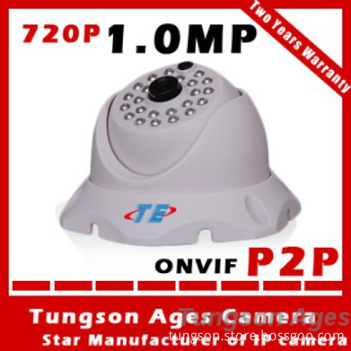 1.0 Megapixel Network Camera with IR CUT Night Vision Camera PoE